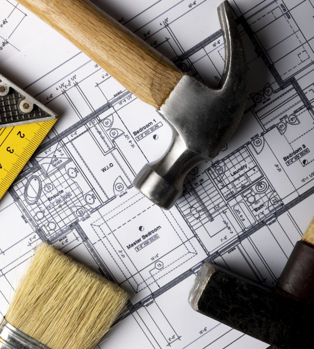 top-view-construction-hammers-still-life